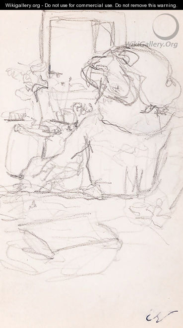 Jeune femme assise - Edouard (Jean-Edouard) Vuillard
