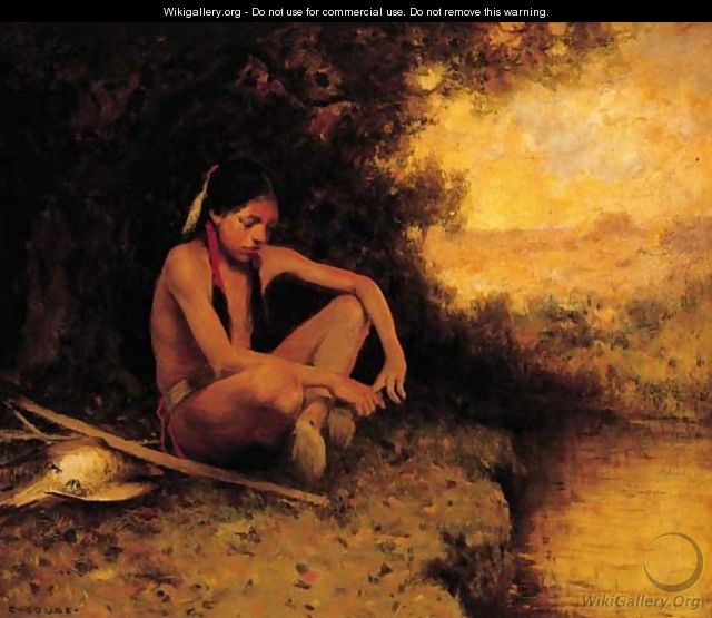 Young Hunter by a Stream - Eanger Irving Couse