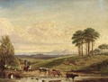A drover with cattle near Hagley - Edward Arthur Walton
