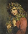 Portrait of a girl adorned with berries - Eden Upton Eddis