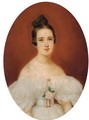 Portrait de Marie-Celestine De Gas - Ecole Francaise, Xixeme Siecle