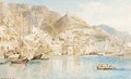 Fishing vessels off the Amalfi coast - Ebenezer Wake Cook
