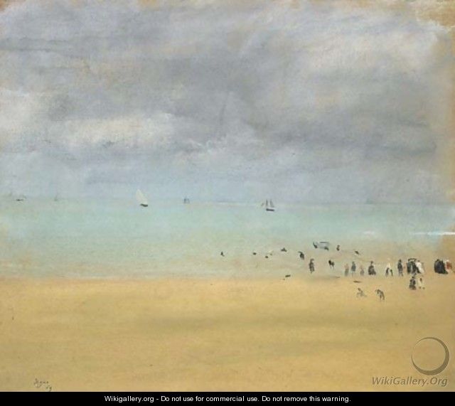 Plage aA  maree basse - Edgar Degas
