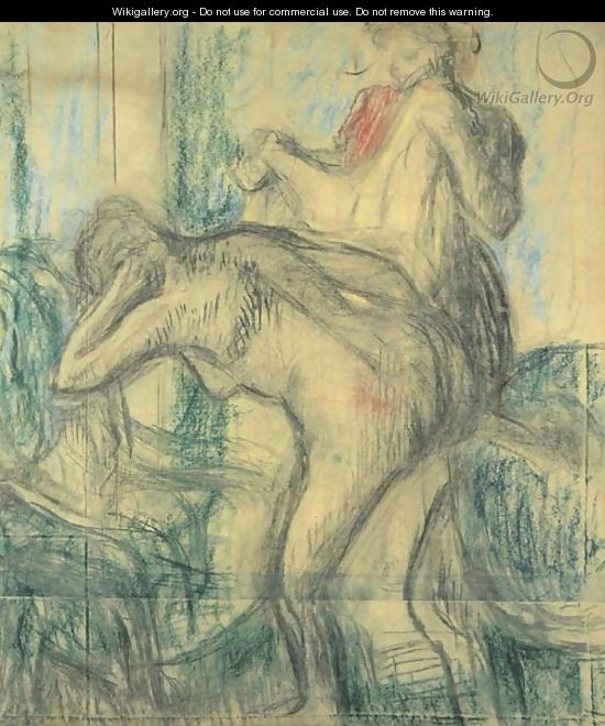 La sortie du bain - Edgar Degas