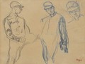 Jockeys (trois etudes) - Edgar Degas