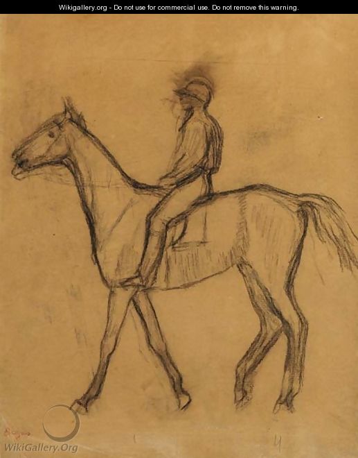 Jockey a cheval - Edgar Degas