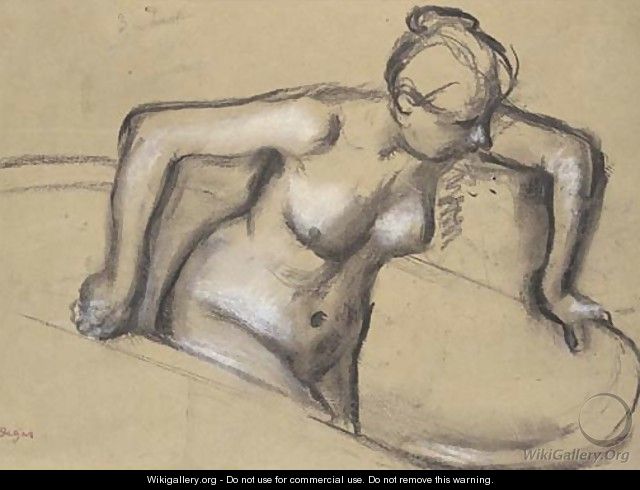 Femme au bain - Edgar Degas