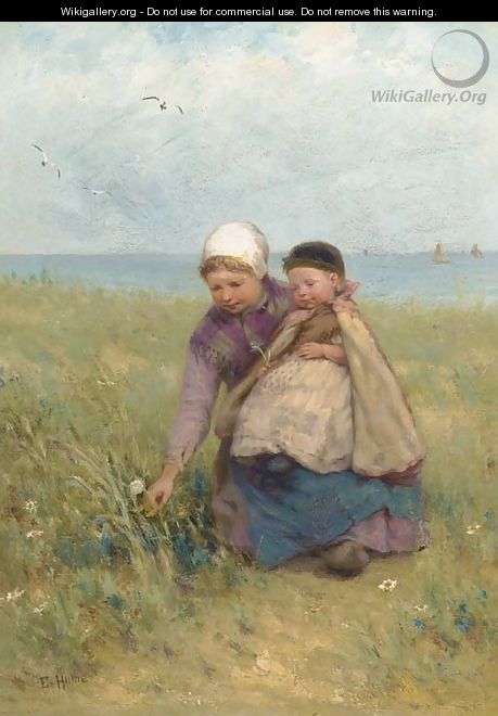 Gathering wild flowers - Edith Hume