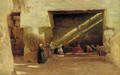 Arabs resting in a shaded interior - Edith Ridley Corbet