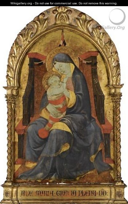 The Madonna And Child Enthroned - Paolo Uccello