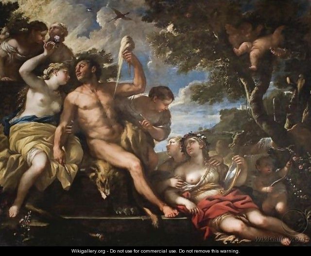 Hercules And Omphale 2 - Luca Giordano