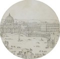 View Of St Peter'S, Rome, With A Military Encampment In The Foreground - Lieven Cruyl