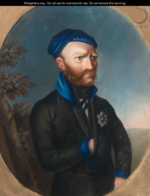 A Portrait Of Friedrich Wilhelm Duke Of Braunschweig Luneburg, Called The Black Duke - Der Schwarze Herzog - (after) Friedrich Georg Weitsch