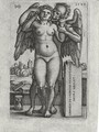 Death And The Standing Nude Woman - Hans Sebald Beham