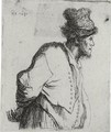 Peasant With His Hands Behind His Back - Rembrandt Van Rijn