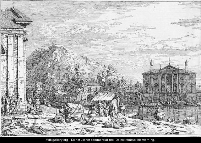 Il Mercato Sul Molo - (Giovanni Antonio Canal) Canaletto
