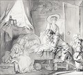 Scene familiale dite la visite a la nouricce - Jean-Honore Fragonard