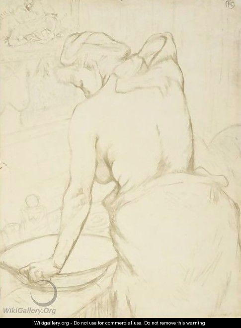 Femme Qui Se Lave - Henri De Toulouse-Lautrec