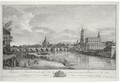 Perspective Du Pont De Dresde Sur L'Elbe, Tiree De La Veue Du Palais De S. M., Dites D'Hollande - Bernardo Bellotto (Canaletto)
