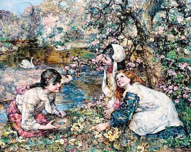 Spring In The Lake Wood - Edward Atkinson Hornel