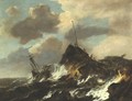 Stormy Seascape - (after) Jacob Van Ruisdael