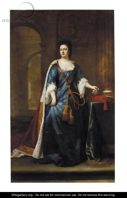 Portrait Of Queen Anne - (after) Kneller, Sir Godfrey