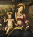 Madonna Che Legge Col Bambino Benedicente - Italian School