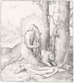 St Jerome In The Desert (The New Hollstein 113) - Lucas Van Leyden