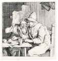 The Two Singers In The Inn (Holl.4) - Cornelis Dusart