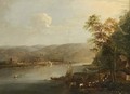 A Rhine Landscape - German School