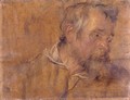 Profile Study Of A Bearded Old Man - (after) Dyck, Sir Anthony van