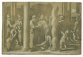 Peter And John Healing The Cripple - Girolamo Francesco Maria Mazzola (Parmigianino)