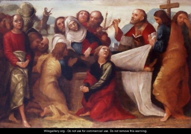 The Apostles Burying The Virgin - Giovanni Francesco Caroto