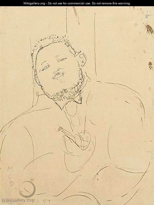 Portrait De Diego Rivera - Amedeo Modigliani