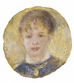 Tete De Femme (Jeanne Samary) - Pierre Auguste Renoir