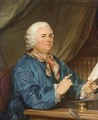 Portrait Presume De Monsieur Miron Assis Devant Sa Bibliotheque - Jean-Baptiste Perronneau