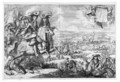 Willem III And Duke Villa-Hermosa Battling With The Count Of Luxemburg Near St Denis, Hainaut-August 14th 1678 - Romeyn de Hooghe