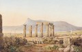 The Temple Of Panhellenius, Aegina, Looking Towards Hymettus - Frederick Williams
