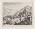 Fields Before Mountainous Panorama With A River (Holl.35) - Herman Saftleven