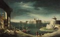 A Venetian Capriccio Of The Lagoon - (after) Michele Marieschi