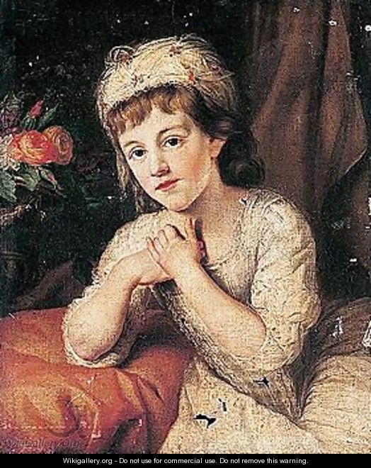 Portrait Of A Girl - Nathaniel Hone