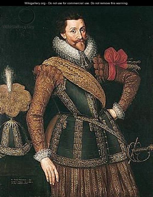 Portrait Of Sir Francis Henderson (D.1622), Governor Of Namur - (after) Anthony Van Ravesteyn