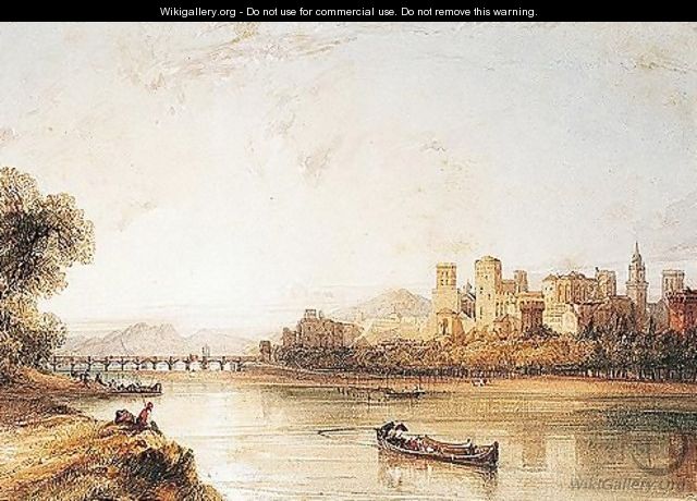 The Town Of Avignon On The Rhone - William Callow