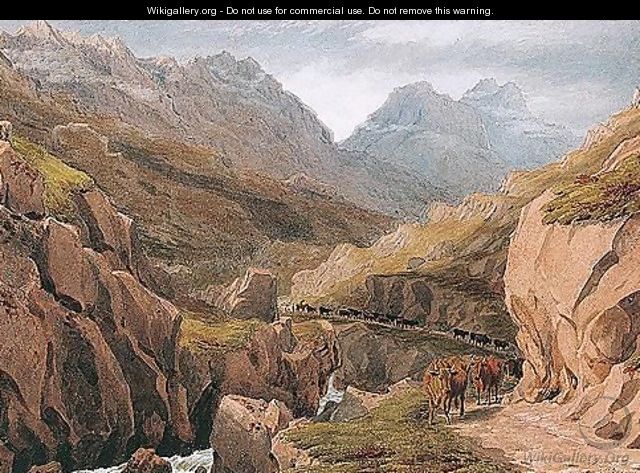Driving Cattle In Glencoe, Argyllshire - William (Turner of Oxford) Turner