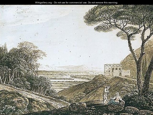 View Of The Villa Madama, Rome - Jacob More