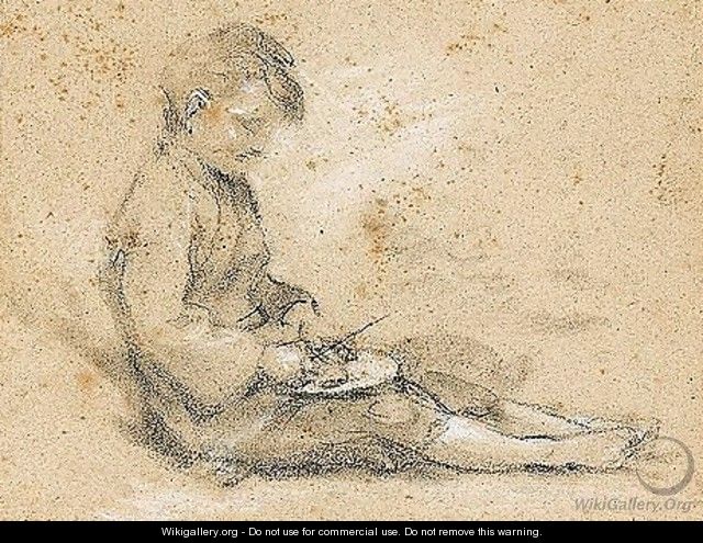 Study Of A Beggar Boy Eating - Thomas Gainsborough
