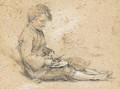 Study Of A Beggar Boy Eating - Thomas Gainsborough