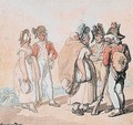 Officers Conversing With Country Women - Thomas Rowlandson