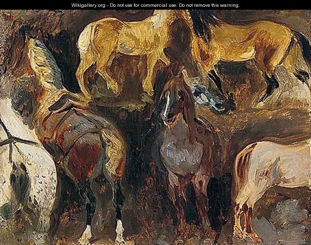 Etude De Chevaux 2 - Eugene Delacroix