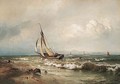 Skibe Pa Havet (Shipping In The Breakers) - Carl Frederik Sorensen